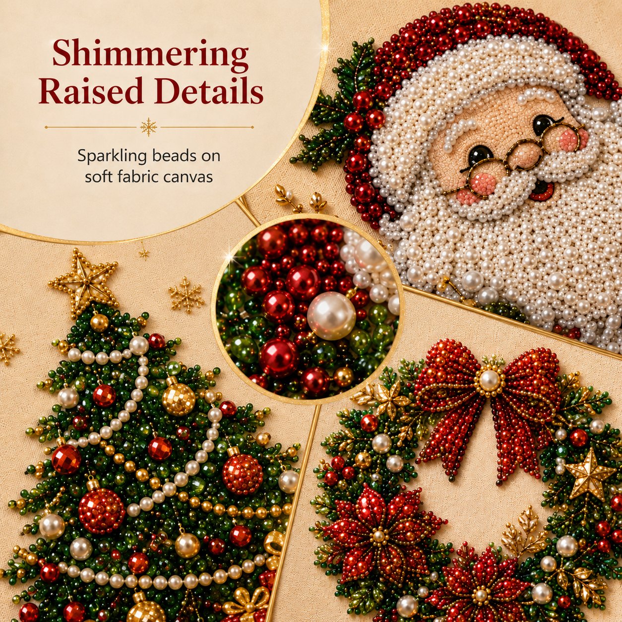 💎DIY Christmas Pearl Art Kit – Create, Frame & Display