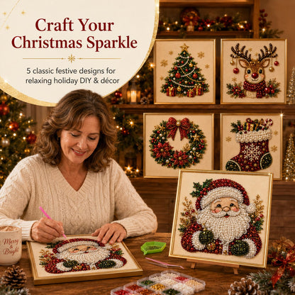 💎DIY Christmas Pearl Art Kit – Create, Frame & Display