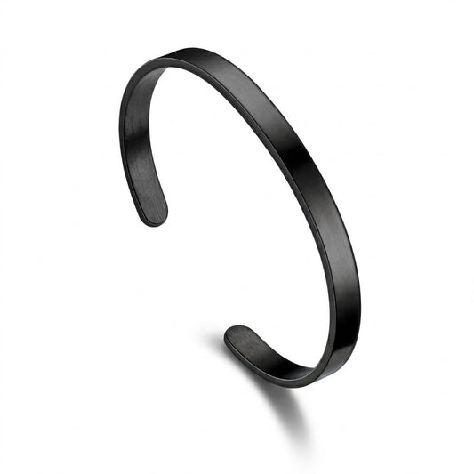 Minimalist 8mm Stainless Steel C-Cuff