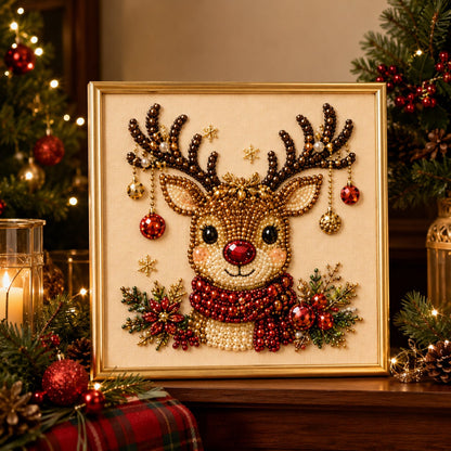 💎DIY Christmas Pearl Art Kit – Create, Frame & Display