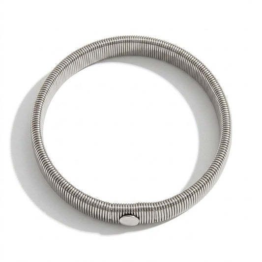 Elastic Metal Spring Bangle and Sleeve Garter